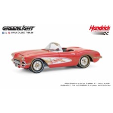 GL30529 - 1/64 1958 CHEVROLET CORVETTE - RICK HENDRICK OWNED VIN NO.00001 UNRESTORED (HOBBY EXCLUSIVE)