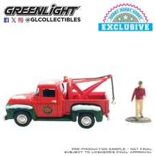 GL30564-B - 1/64 CHRISTMAS 2025 SERIES - LIMITED EDITION - FORD F-100 TOW TRUCK 1956 - WITH MECHANIC FIGURE (HOBBY EXCLUSIVE)