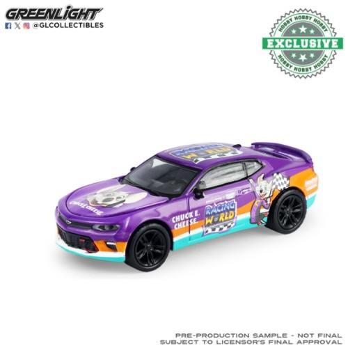 GL30569 - 1/64 CHEVROLET CAMARO SS 2016 - CHUCK.E CHEESE RACING WORLD AND HENDRICK MOTORSPORTS COLLABORATION (HOBBY EXCLUSIVE) GL30569 - 1/64 CHEVROLET CAMARO SS 2016 - CHUCK.E CHEESE RACING WORLD AND HENDRICK MOTORSPORTS COLLABORATION (HOBBY EXCLUSIVE)