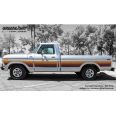 GL30572 - 1/64 FORD F-150 1977 - FREE WHEELING STRIPES EDITION - SILVER METALLIC - HOBBY EXCLUSIVE