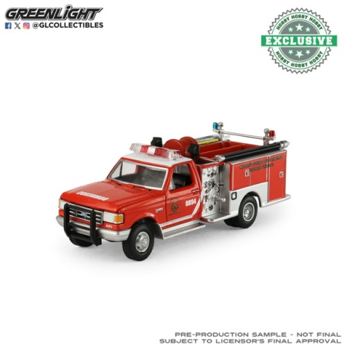 GL30580 - 1/64 FORD F-350 MINI PUMPER FIRE TRUCK 1990 - HEROICO CUERPO DE BOMBEROS DISTRITO FEDERAL, MEXICO - HOBBY EXCLUSIVE GL30580 - 1/64 FORD F-350 MINI PUMPER FIRE TRUCK 1990 - HEROICO CUERPO DE BOMBEROS DISTRITO FEDERAL, MEXICO - HOBBY EXCLUSIVE