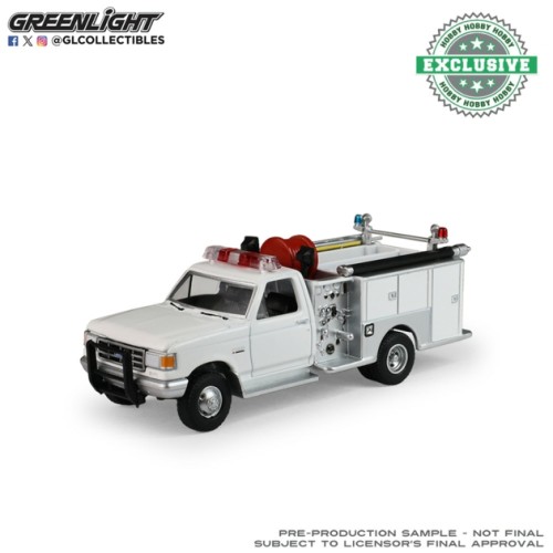 GL30581 - 1/64 FORD F-350 MINI PUMPER FIRE TRUCK - WHITE - HOBBY EXCLUSIVE GL30581 - 1/64 FORD F-350 MINI PUMPER FIRE TRUCK - WHITE - HOBBY EXCLUSIVE