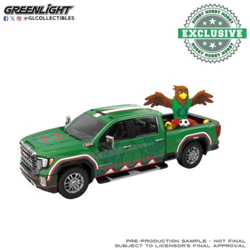 GL30589 - 1/64 INTERNATIONAL SOCCER CELEBRATION 26 - TBD TRUCK - MEXICO TRIBUTE WITH EAGLE FIGURINE - HOBBY EXCLUSIVE GL30589 - 1/64 INTERNATIONAL SOCCER CELEBRATION 26 - TBD TRUCK - MEXICO TRIBUTE WITH EAGLE FIGURINE - HOBBY EXCLUSIVE