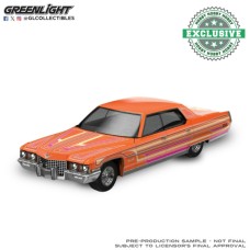 GL30597 - 1/64 LOWRIDERS - CADILLCA COUPE DE VILLE 1972 - MANDARIN ORANGE - SERGIO ROCHA COLLABORATION - HOBBY EXCLUSIVE