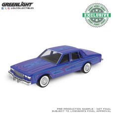 GL30598 - 1/64 LOWRIDERS - CHEVROLET CAPRICE 1986 - ELECTRIC BLUE - SERGIO ROCHA COLLABORATION - HOBBY EXCLUSIVE