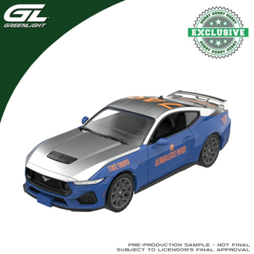 GL30602 - 1/64 GEORGIA  STATE PATROL FORD MUSTANG 2024  - HOBBY EXCLUSIVE