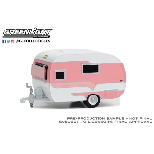 GL34140-A - 1/64 HITCHED HOMES SERIES 14 1958 CATOLAC DEVILLE PINK AND WHITE