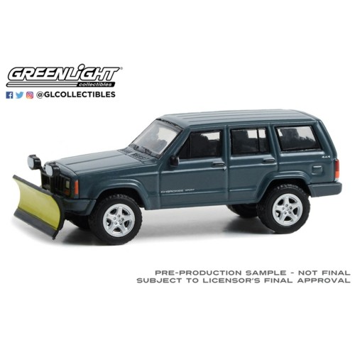 GL35260-E - 1/64 BLUE COLLAR COLLECTION SERIES 12 2000 JEEP CHEROKEE SPORT WITH SNOW PLOW