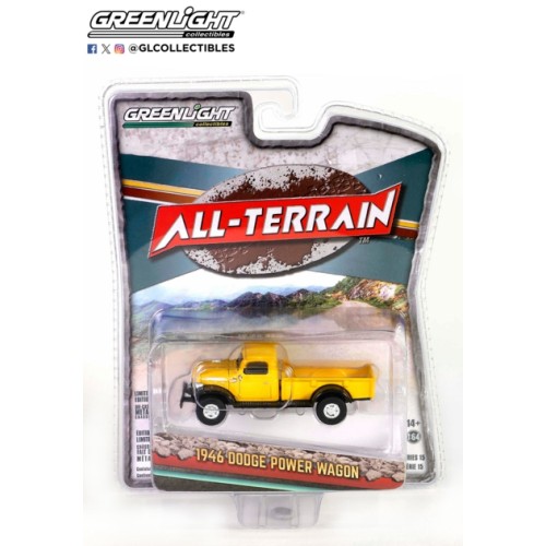 GL35270-A - 1/64 ALL TERRAIN SERIES 15 ASSORTMENT - 1946 DODGE POWER WAGON - CONSTRUCTION YELLOW SOLID PACK