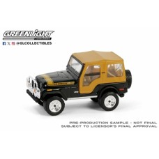 GL35290-C - 1/64 ALL TERRAIN SERIES 16 - 1976 JEEP CJ-5 RENEGADE LIFTED WITH OFF-ROAD BUMPER - BLACK