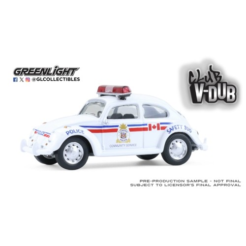 GL36120-F - 1/64 CLUB V DUB SERIES 21 - CLASSIC VOLKSWAGEN BEETLE - LONDON , CANADA POLICE COMMUNITY SERVICE SAFETY VEHICLE