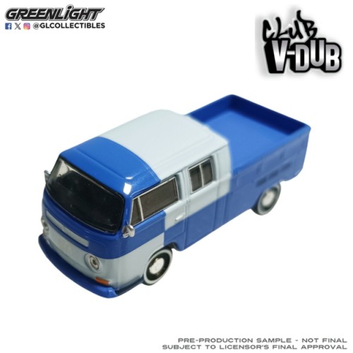 GL36130-C - 1/64 CLUB V DUB SERIES 22 - VOLKSWAGEN TYPE 2 CREW CAB PICKUP - BLUE GL36130-C - 1/64 CLUB V DUB SERIES 22 - VOLKSWAGEN TYPE 2 CREW CAB PICKUP - BLUE