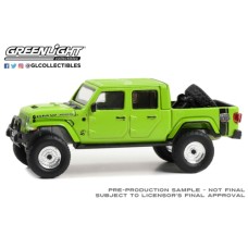 GL37290-F - 1/64 BARRETT-JACKSON SERIES 12 2021 JEEP GLADIATOR HELLEPHANT (LOT NO.1450.2) GEKKO GREEN WITH BLACK INTERIOR