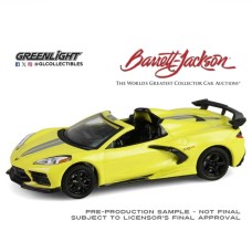 GL37320-F - 1/64 BARRETT-JACKSON SERIES 15 - 2022 CHEVROLET CORVETTE C8.R CHAMPIONSHIP EDITION CONVERTIBLE - YELLOW  - SCOTTSDALE 2024