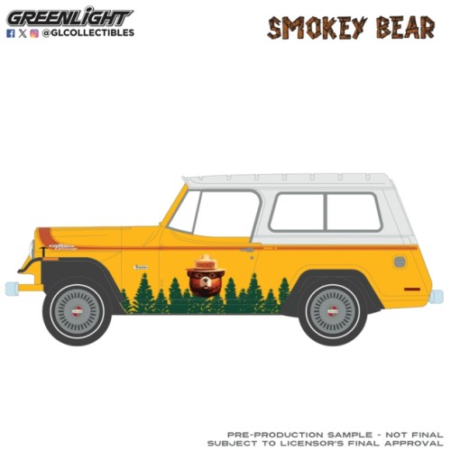 GL38090-C - 1/64 SMOKEY BEAR SERIES 5 - TREES ARE WONDERFUL FRIENDS - JEEP JEEPSTER COMMANDO 1971