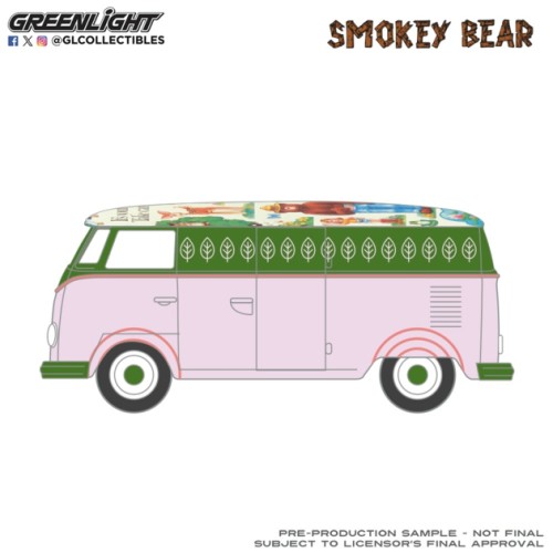 GL38090-D - 1/64 SMOKEY BEAR SERIES 5 - VOLKSWAGEN TYPE 2 PANEL VAN 1972 - ITS YOUR FOREST, TAKE CARE OF IT
