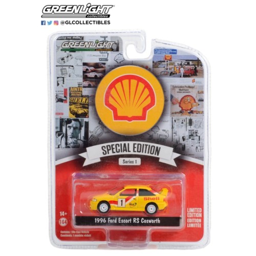 GL41125-C - 1/64 SHELL OIL SPECIAL EDITION SERIES 1 1996 FORD ESCORT RS COSWORTH NO.1 SHELL HELIX