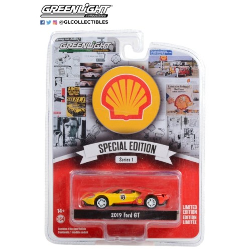 GL41125-E - 1/64 SHELL OIL SPECIAL EDITION SERIES 1 2019 FORD GT NO.18 SHELL OIL