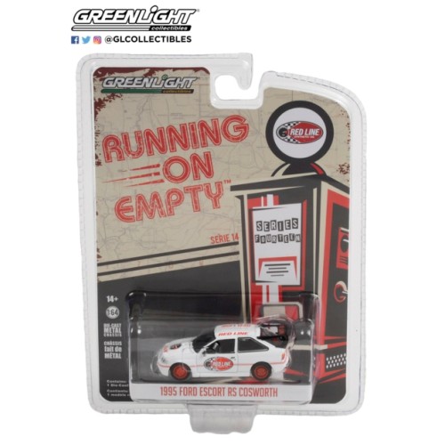 GL41140-E - 1/64 RUNNING ON EMPTY SERIES 14 - 1995 FORD ESCORT RS COSWORTH RED LINE SYNTHETIC OIL