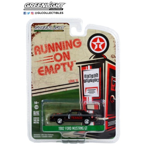 GL41150-C - 1/64 RUNNING ON EMPTY SERIES 15 - 1982 FORD MUSTANG GT TEXACO NO.1