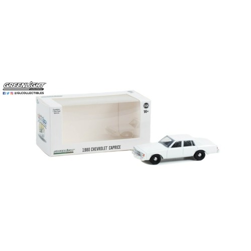 GL43005 - 1/64 HOT PURSUIT 1980-90 CHEVROLET CAPRICE WHITE (HOBBY EXCLUSIVE)