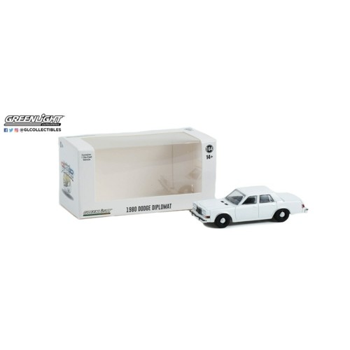 GL43006 - 1/64 HOT PURSUIT 1980-89 DODGE DIPLOMAT WHITE (HOBBY EXCLUSIVE)