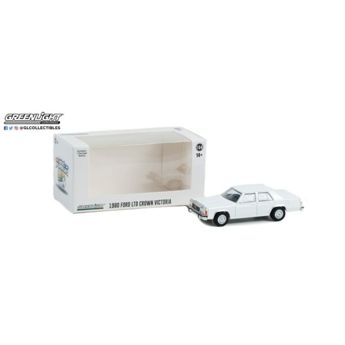 GL43007 - 1/64 HOT PURSUIT 1980-91 FORD LTD CROWN VICTORIA WHITE (HOBBY EXCLUSIVE)