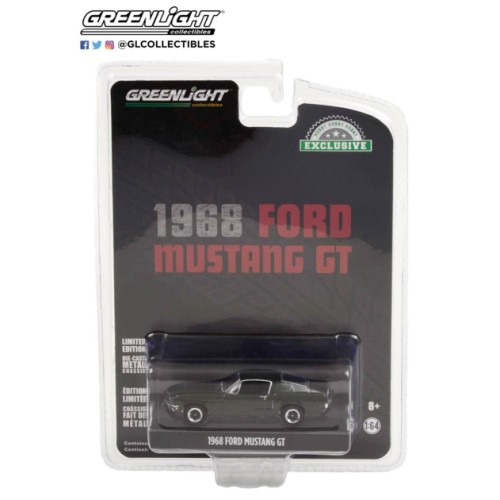 GL44723 - 1/64 1968 FORD MUSTANG GT FASTBACK - HIGHLAND GREEN (HOBBY EXCLUSIVE)