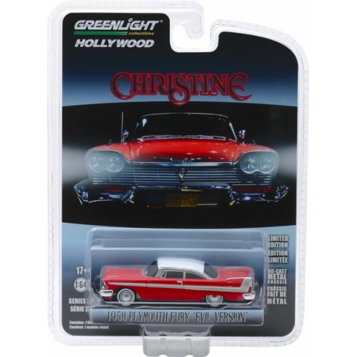 GL44840-B - 1/64 CHRISTINE (1983) - 1958 PLYMOUTH FURY (EVIL VERSION WITH BLACKED OUT WINDOWS) SOLID PACK