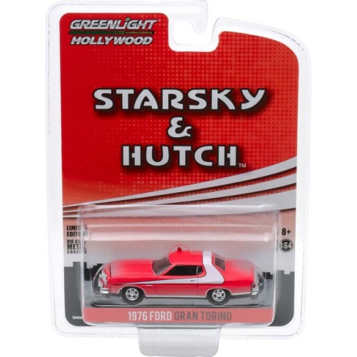 GL44855-F - 1/64 HOLLYWOOD SPECIAL EDITION - STARSKY AND HUTCH (1975-79 TV SERIES) - 1976 FORD GRAN TORINO (DIRTY VERSION) SOLID PACK