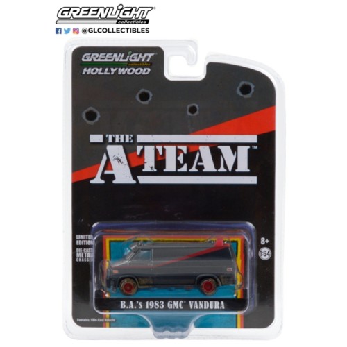 GL44865-F - 1/64 HOLLYWOOD SPECIAL EDITION - THE A-TEAM (1983-87 TV SERIES) 1983 GMC VANDURA (WEATHERED VERSION) SOLID PACK
