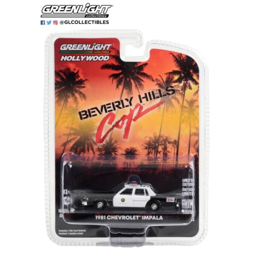 GL44990-B - 1/64 HOLLYWOOD SERIES 39 BEVERLY HILLS COP (1984) 1981 CHEVROLET IMPALA BEVERLY HILLS POLICE