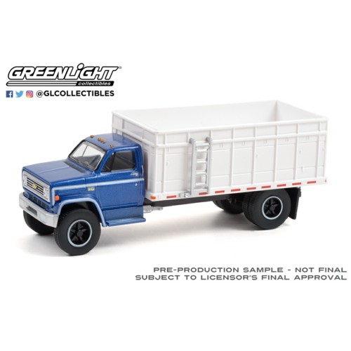 GL45130-A - 1/64 S.D. TRUCKS SERIES 13 1980 CHEVROLET C-70 GRAIN TRUCK BLUE POLY CAB WITH WHITE BED SOLID PACK