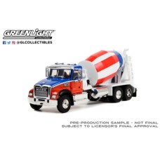 GL45150-C - 1/64 S.D. TRUCKS SERIES 15 2019 MACK GRANITE CEMENT MIXER RED/WHITE/BLUE