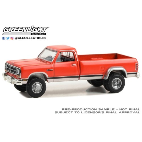 GL46130-B - 1989 DODGE RAM D-350 DUALLY - COLORADO RED AND STERLING SILVER SOLID PACK