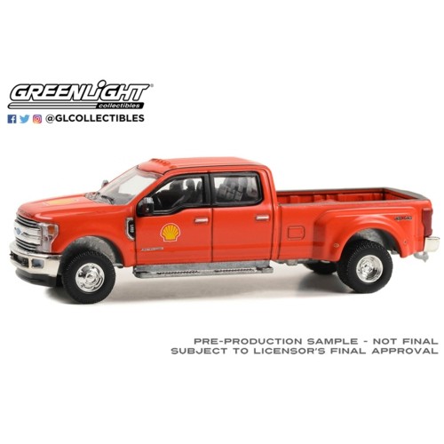 GL46130-E - 1/64 DUALLY DRIVERS SERIES 13 - 2019 FORD F-350 LARIAT DUALLY - SHELL OIL SOLID PACK