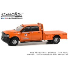GL46130-F - 1/64 DUALLY DRIVERS SERIES 13 - 2023 RAM 3500 DUALLY FLATBED - CITY OF AUSTIN PUBLIC WORKS - STREET AND BRIDGE OPERATIONS, AUSTIN, TEXAS SOLID PACK