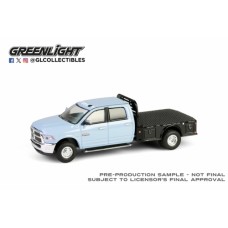 GL46160-C - 1/64 DUALLY DRIVERS SERIES 16 - 2018 RAM 3500 DUALLY FLATBED - ROBIN'S EGG BLUE