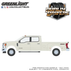 GL46170-E - 1/64 DUALLY DRIVERS SERIES 17 - FORD F-350 2018 - WHITE GOLD