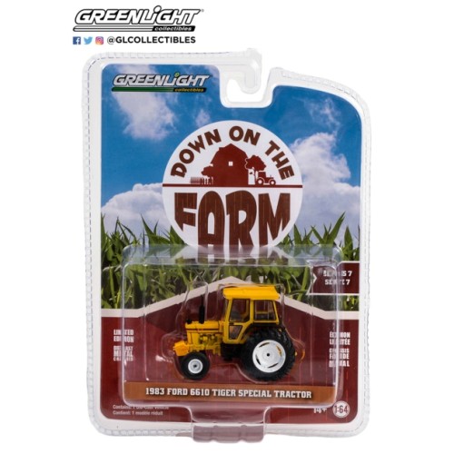 GL48070-D - 1/64 DOWN ON THE FARM SERIES 7 1983 FORD 6610 TIGER SPECIAL TRACTOR YELLOW