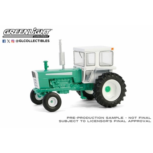 GL48090-A - 1/64 DOWN ON THE FARM SERIES 9 - 1973 TRACTOR WITH CLOSED CAB - GREEN AND WHITE SOLID PACK