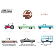 GL48100 - 1/64 DOWN ON THE FARM SERIES 10 (6-CAR SET) 12 PCS ASST