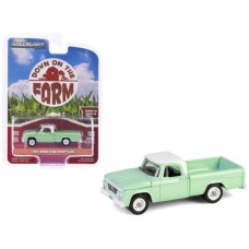 GL48100-B - 1/64 DOWN ON THE FARM SERIES 10 -1964 DODGE D-200 SWEPTLINE - TURF GREEN AND WHITE SOLID PACK