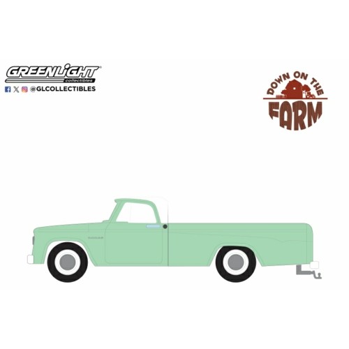 GL48100-B - 1/64 DOWN ON THE FARM SERIES 10 -1964 DODGE D-200 SWEPTLINE - TURF GREEN AND WHITE SOLID PACK