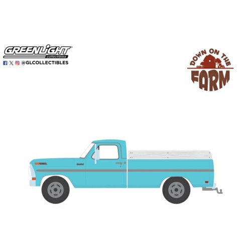 GL48100-C - 1/64 DOWN ON THE FARM SERIES 10 - 1969 FORD F-250 FARM AND RANCH SPECIAL - REEF AQUA SOLID PACK