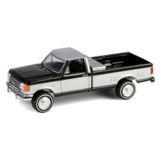 GL48100-E - 1/64 DOWN ON THE FARM SERIES 10 - 1990 FORD F-250 WITH TOOL BOX - RAVEN BLACK AND MEDIUM SILVER METALLIC COMBINATION TWO-TONE SOLID PACK