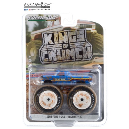 GL49070-F - 1/64 KINGS OF CRUNCH SERIES 7 - BIGFOOT NO.7 - 1996 FORD F-250 MONSTER TRUCK (DIRTY VERSION) SOLID PACK