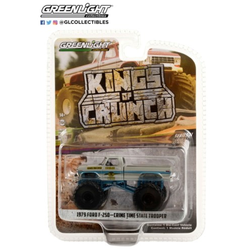 GL49110-C - 1/64 KINGS OF CRUNCH SERIES 11 CRIME TIME STATE TROOPER 1979 FORD F-250 MONSTER TRUCK