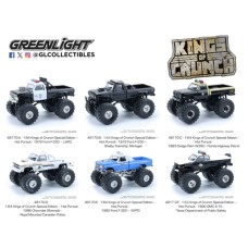 GL49170 - 1/64 KINGS OF CRUNCH SPECIAL EDITION - HOT PURSUIT (6-CAR SET) 6PCS ASSORTMENT