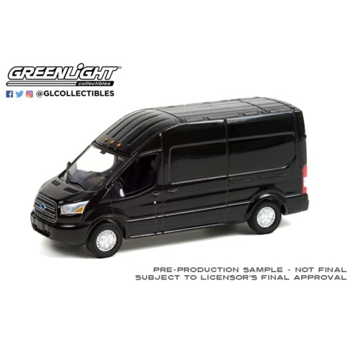 GL53030-C - 1/64 ROAD RUNNERS SERIES 3 2019 FORD TRANSIT LWB HIGH ROOF SHADOW BLACK SOLID PACK